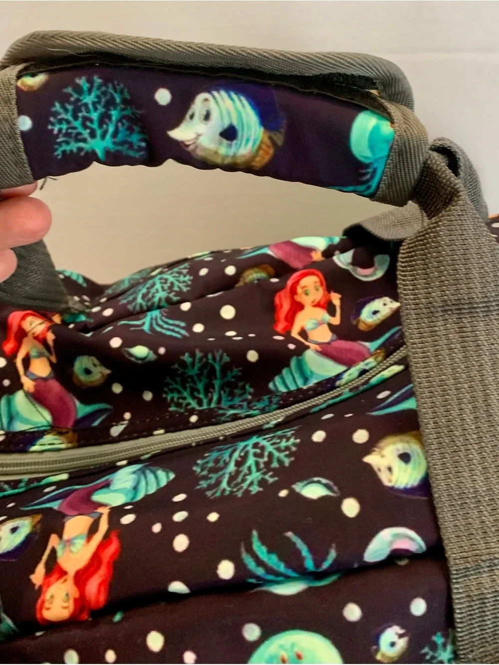 Disney little mermaid18” duffel bag with zipper